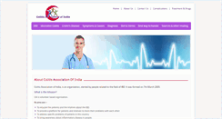 Desktop Screenshot of colitisassociationindia.com